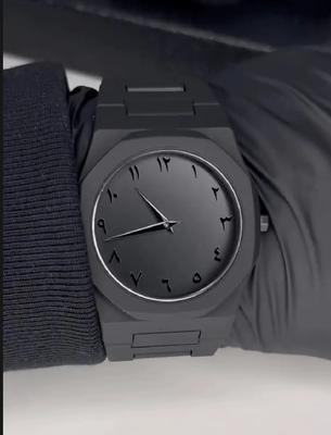 Men's Black Quartz Analogue Watch